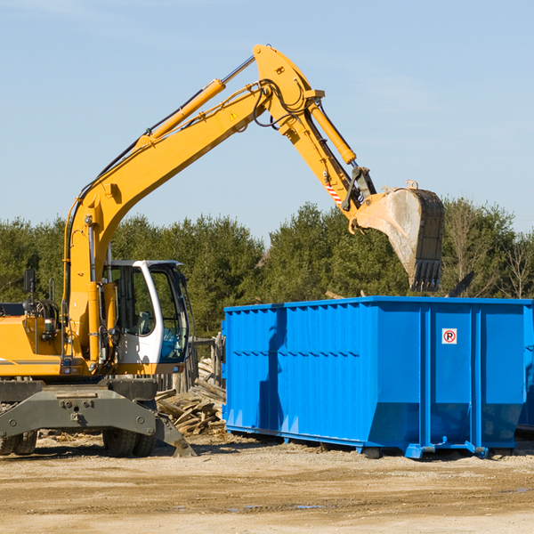 what size residential dumpster rentals are available in Tecumseh